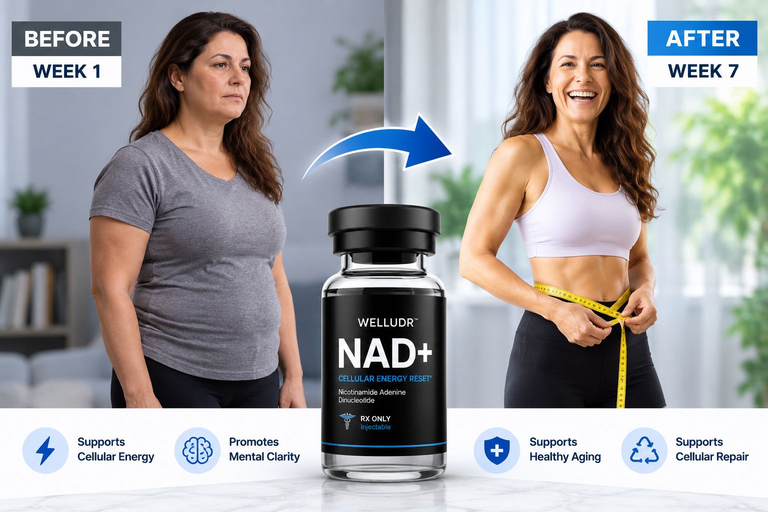 Before and After NAD+ Wellness Transformatio - customer reviews